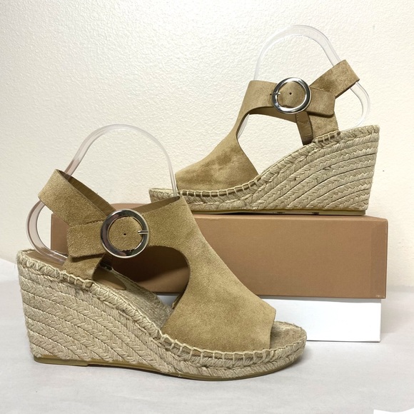 Via Spiga Nolan Espadrille Wedge Sandal Desert 9 - Picture 2 of 6